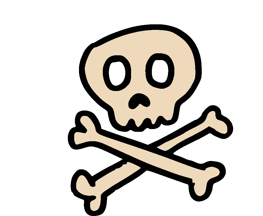 a skull and crossed bones